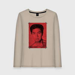 Лонгслив хлопковый женский Van Darkholm Gachimuchi, цвет: миндальный