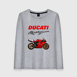 Женский лонгслив DUCATI ДУКАТИ MOTOSPORT