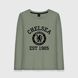 Лонгслив хлопковый женский Chelsea 1905, цвет: авокадо