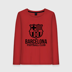 Лонгслив хлопковый женский Barcelona FC, цвет: красный