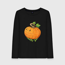 Женский лонгслив Недовольная тыква