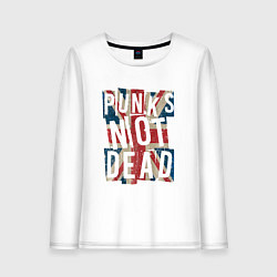 Женский лонгслив Punks not dead