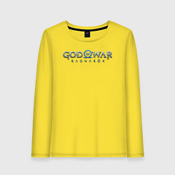 Лонгслив хлопковый женский God of War Ragnarok лого, цвет: желтый