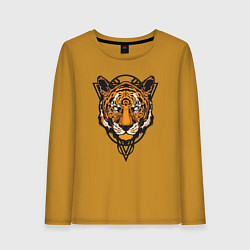 Лонгслив хлопковый женский Tiger Style, цвет: горчичный