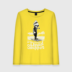 Женский лонгслив Скелет скипер