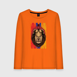 Лонгслив хлопковый женский Lion Sparta, цвет: оранжевый