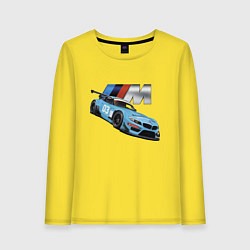 Лонгслив хлопковый женский BMW M Performance Motorsport, цвет: желтый