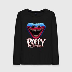 Лонгслив хлопковый женский Poppy Playtime: Monster, цвет: черный