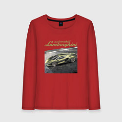 Женский лонгслив Lamborghini Motorsport sketch