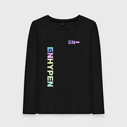 Лонгслив хлопковый женский ENHYPEN EN-, цвет: черный