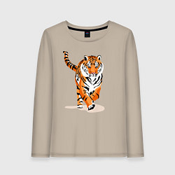 Женский лонгслив Властный хозяин джунглей