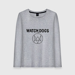Лонгслив хлопковый женский Watch Dogs, цвет: меланж
