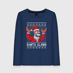 Женский лонгслив ЗОЙДБЕРГ КЛАУС, SANTA CLAWS ФУТУРАМА