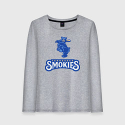 Лонгслив хлопковый женский Tennessee smokies - baseball team, цвет: меланж