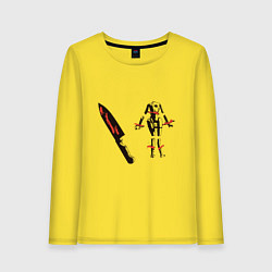 Лонгслив хлопковый женский Dexter Knife, цвет: желтый