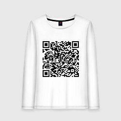 Женский лонгслив QR-код Скала Джонсон