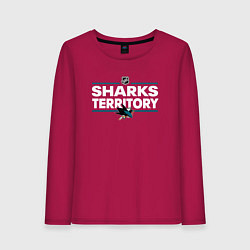 Женский лонгслив SHARKS TERRITORY САН-ХОСЕ ШАРКС