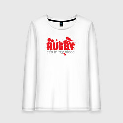 Женский лонгслив Регби в моей крови