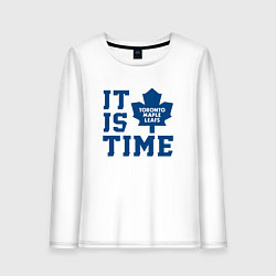 Женский лонгслив It is Toronto Maple Leafs Time, Торонто Мейпл Лифс