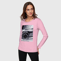 Лонгслив хлопковый женский Lexus Wheel, цвет: светло-розовый — фото 2