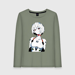 Женский лонгслив Рей Аянами Rei Ayanami Ева Евангелион