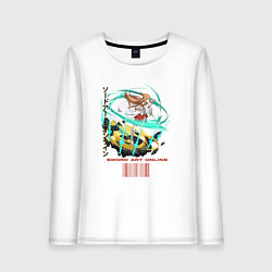 Лонгслив хлопковый женский Асуна в деле, цвет: белый