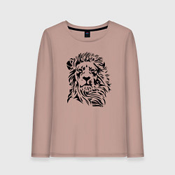 Лонгслив хлопковый женский Lion Graphics, цвет: пыльно-розовый