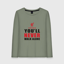 Женский лонгслив Liverpool - Never Walk Alone