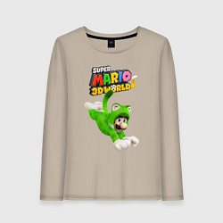 Женский лонгслив Luigi cat Super Mario 3D World Nintendo