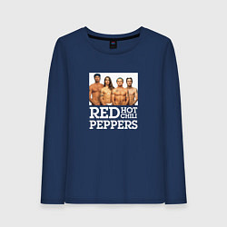 Лонгслив хлопковый женский RHCP Red Hot Chili Peppers, цвет: тёмно-синий