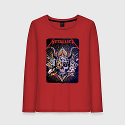 Женский лонгслив Metallica Playbill Art skull