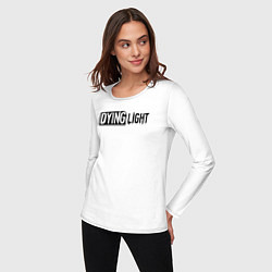Лонгслив хлопковый женский Dying light 2 gameplay, цвет: белый — фото 2