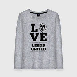 Женский лонгслив Leeds United Love Классика