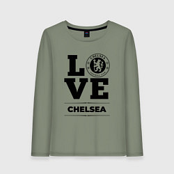 Лонгслив хлопковый женский Chelsea Love Классика, цвет: авокадо