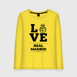 Женский лонгслив Real Madrid Love Классика