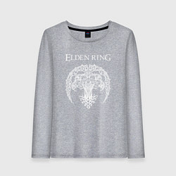 Лонгслив хлопковый женский ДРЕВО ELDEN RING, цвет: меланж