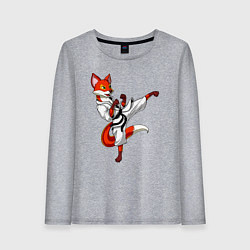 Женский лонгслив Лис боец