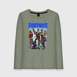 Лонгслив хлопковый женский FORTNITE ПЕРСОНАЖИ ИГРЫ, цвет: авокадо