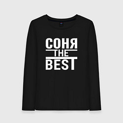 Лонгслив хлопковый женский СОНЯ THE BEST, цвет: черный