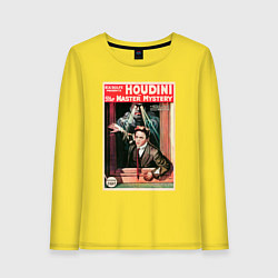 Лонгслив хлопковый женский Poster Harry Houdini Episode Eight, цвет: желтый