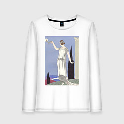 Лонгслив хлопковый женский Robe du Soir, de Worth Муза, цвет: белый