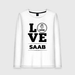 Лонгслив хлопковый женский Saab Love Classic, цвет: белый