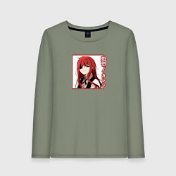 Лонгслив хлопковый женский ХВА РЬЮН, цвет: авокадо