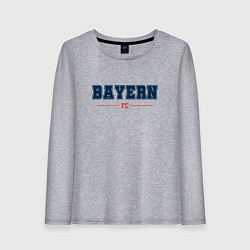 Лонгслив хлопковый женский Bayern FC Classic, цвет: меланж