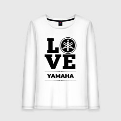 Лонгслив хлопковый женский Yamaha Love Classic, цвет: белый