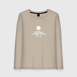 Женский лонгслив Stray ровный логотип