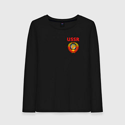 Женский лонгслив USSR логотип