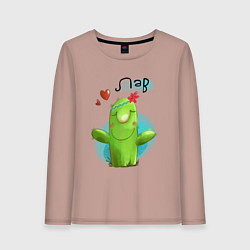 Женский лонгслив Кактус: Лав