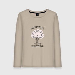 Женский лонгслив I Overthink Everything