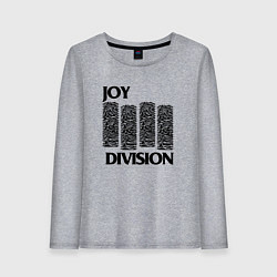 Лонгслив хлопковый женский Joy Division - rock, цвет: меланж